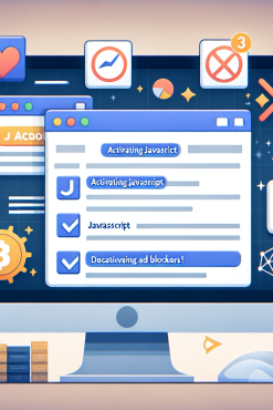 웹사이트 최적화를 위해 JS 활성화와 광고 차단기 비활성화가 필요한 이유